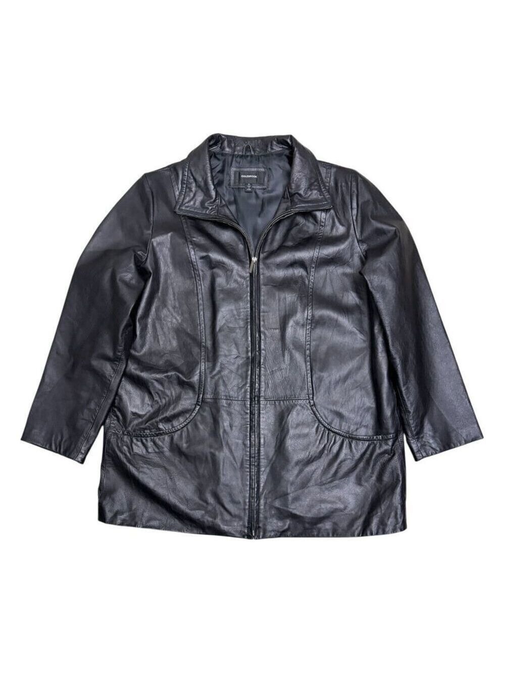 COLEBROOK Genuine Leather Business Casual Winter Jacket Coat Womens 1X